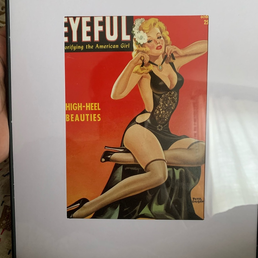 Sexy pinup for Eyeful magazine print by Peter Driben